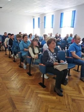 на фото - учасники заходу в аудиторії